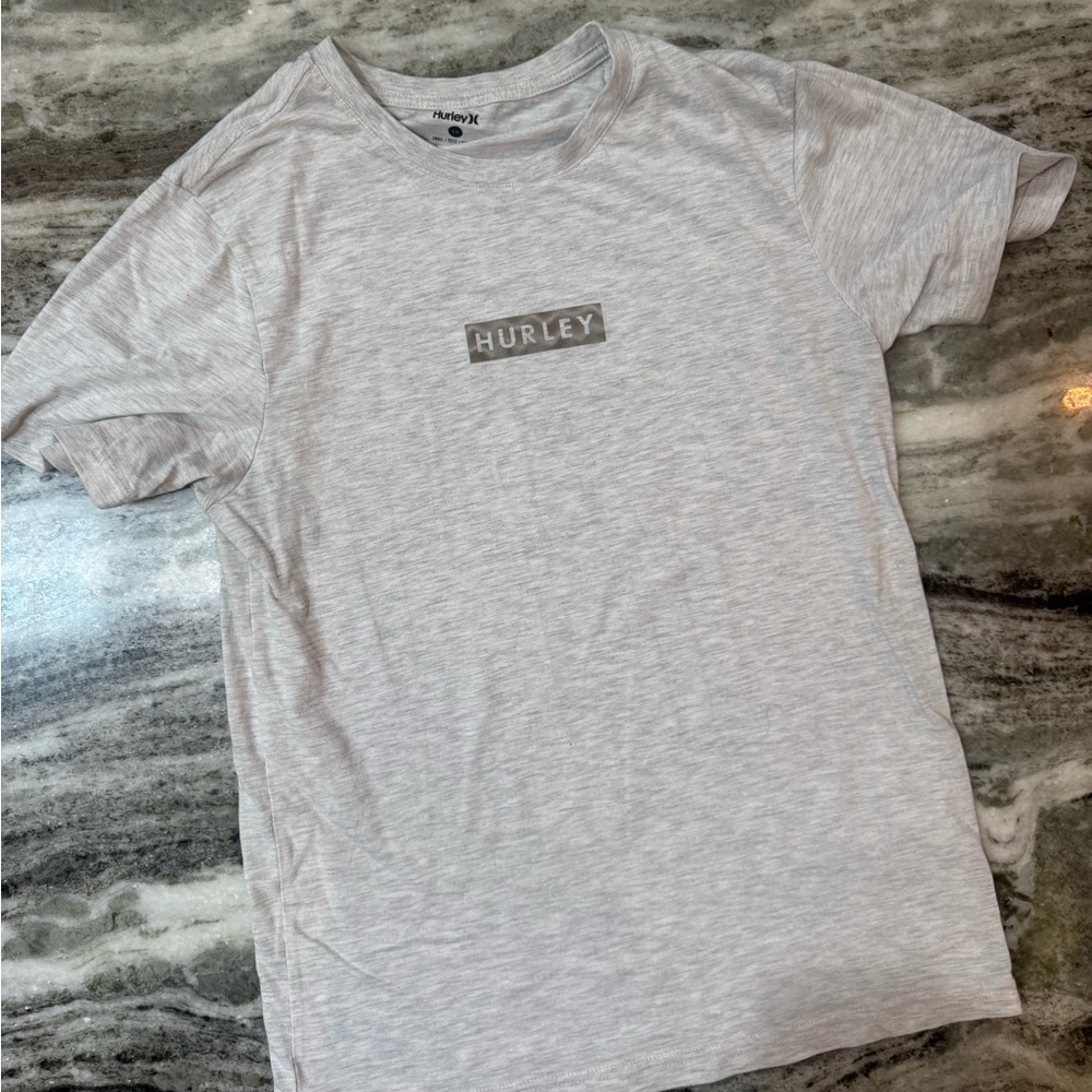 Hurley Men's Light Gray Short Sleeve Tee